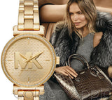  Shop Authentic Michael Kors Sofie Quartz Gold Dial Gold Steel Strap Watch For Women - MK4334 - Luxxuri