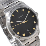  Shop Authentic Gucci G Timeless Black Dial Silver Steel Strap Watch For Women - YA1264029A - Luxxuri