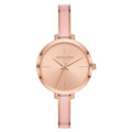  Shop Authentic Michael Kors Jaryn Analog Gold Dial Pink Steel Strap Watch For Women - MK4343 - Luxxuri