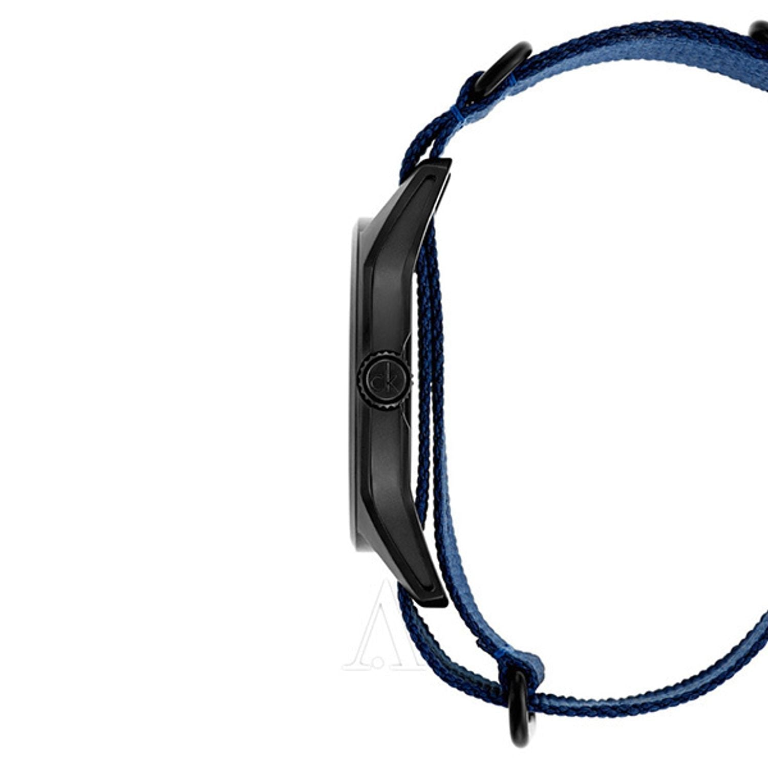  Shop Authentic Calvin Klein Tone Blue Dial Blue NATO Strap Watch for Men - K7K514VN - Luxxuri
