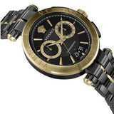 Shop Authentic Versace Aion Chronograph Black Dial Black Steel Strap Watch for Men - VE1D01620 - Luxxuri
