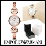  Shop Authentic Emporio Armani Retro Quartz Silver Dial Rose Gold Steel Strap Watch For Women - AR1776 - Luxxuri