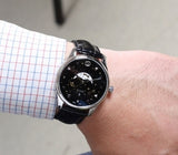  Shop Authentic Gucci G-Timeless Moonphase Black Dial Black Leather Strap Watch For Men - YA126327 - Luxxuri