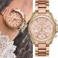  Shop Authentic Michael Kors Blair Chronograph Rose Gold Dial Two Tone Steel Strap Watch for Women - MK6316 - Luxxuri