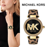  Shop Authentic Michael Kors Parker Black Dial Cheetah Print Brown Leather Strap Watch For Women - MK4723 - Luxxuri