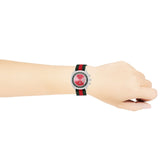  Shop Authentic Gucci Grip Quartz Chronograph Red Dial Two Tone NATO Strap Watch for Men - YA157304 - Luxxuri