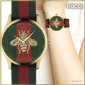  Shop Authentic Gucci G Timeless Quartz Green & Red Dial Green & Red NATO Strap Watch For Men - YA126487A - Luxxuri