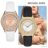  Shop Authentic Michael Kors Harlowe Analog White Dial Black Leather Strap Watch For Women - MK2988 - Luxxuri