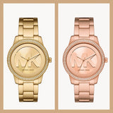  Shop Authentic Michael Kors Tibby Quartz Rose Gold Dial Rose Gold Steel Strap Watch For Women - MK6880 - Luxxuri