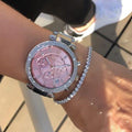  Shop Authentic Michael Kors Parker Chronograph Pink Dial Silver Steel Strap Watch For Women - MK6105 - Luxxuri
