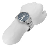  Shop Authentic Armani Exchange Hampton Chronograph Blue Dial Silver Steel Strap Watch For Men - AX2132 - Luxxuri