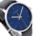  Shop Authentic Calvin Klein High Noon Quartz Blue Dial Black Leather Strap Watch for Men - K8M211CN - Luxxuri
