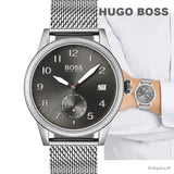  Shop Authentic Hugo Boss Legacy Grey Dial Silver Mesh Bracelet Watch for Men - 1513673 - Luxxuri