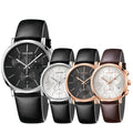  Shop Authentic Calvin Klein Posh Silver Dial Black Leather Strap Watch for Men - K8Q371C6 - Luxxuri