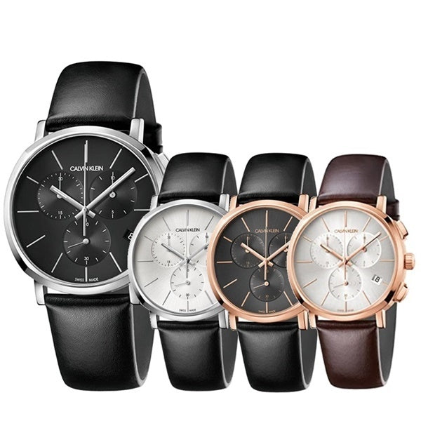  Shop Authentic Calvin Klein Posh Silver Dial Black Leather Strap Watch for Men - K8Q371C6 - Luxxuri