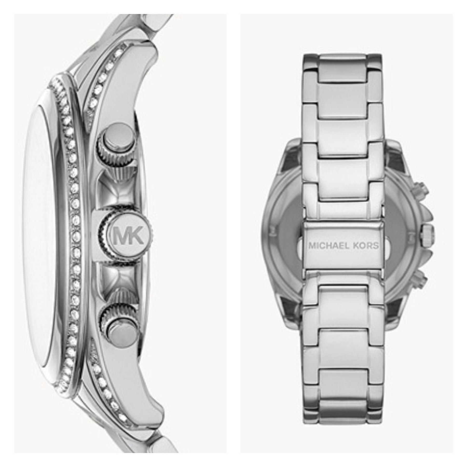  Shop Authentic Michael Kors Brinkley Silver Dial with Diamonds Silver Steel Strap Watch for Women - MK5083 - Luxxuri