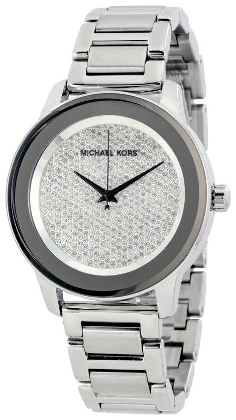 Shop Authentic Michael Kors Kinley Diamond Pave Silver Dial Silver Steel Strap Watch for Women - MK5996 - Luxxuri