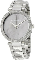 Shop Authentic Michael Kors Parker Mother of Pearl Silver Steel Strap Watch for Women - MK6424 - Luxxuri