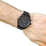  Shop Authentic Hugo Boss Grand Prix Black Dial Black Leather Strap Watch for Men - 1513474 - Luxxuri