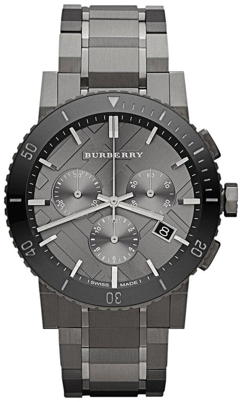  Shop Authentic Burberry The City Grey Dial Gunmetal Grey Steel Strap Watch for Men - BU9381 - Luxxuri