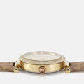  Shop Authentic Michael Kors Parker Three Hand Gold Dial Brown Leather Strap Watch For Women - MK2973 - Luxxuri