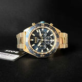  Shop Authentic Hugo Boss Energy Chronograph Blue Dial Gold Steel Strap Watch For Men - 1513973 - Luxxuri