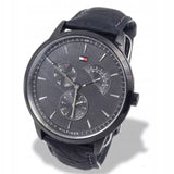  Shop Authentic Tommy Hilfiger Brad Chronograph Quartz Grey Dial Grey Leather Strap Watch For Men - 1710388 - Luxxuri