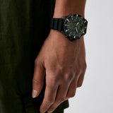  Shop Authentic Emporio Armani Diver Chronograph Quartz Green Dial Black Silicon Strap Watch For Men - AR11463 - Luxxuri