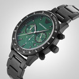  Shop Authentic Emporio Armani Mario Chronograph Green Dial Black Steel Strap Watch For Men - AR11472 - Luxxuri