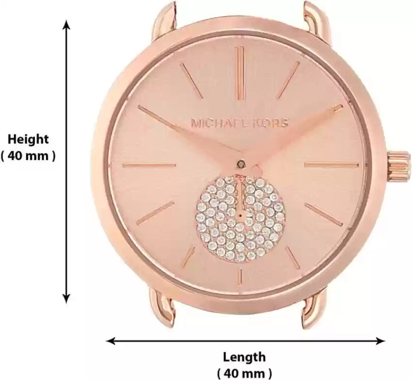 Shop Authentic Michael Kors Portia Analog Quartz Rose Gold Dial Rose Gold Steel Strap Watch For Women - MK3839 - Luxxuri
