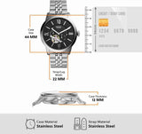 Shop Authentic Fossil Townsman Black Dial Silver Steel Strap Watch for Men - ME3107 - Luxxuri