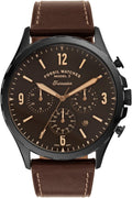  Shop Authentic Fossil Forrester Chronograph Black Dial Brown Leather Strap Watch for Men - FS5608 - Luxxuri