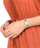  Shop Authentic Fossil Jacqueline Analog Moonphase Mother of Pearl White Dial Green Leather Strap Watch for Women - ES5168 - Luxxuri