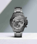  Shop Authentic Fossil Bannon Multifunction Chronograph Grey Dial Grey Steel Strap Watch for Men - BQ2491 - Luxxuri