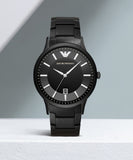  Shop Authentic Emporio Armani Renato Quartz Black Dial Black Steel Strap Watch For Men - AR11079 - Luxxuri