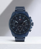  Shop Authentic Tommy Hilfiger Decker Chronograph Blue Dial Blue Steel Strap Watch for Men - 1791560 - Luxxuri