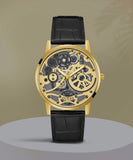  Shop Authentic Guess Gadget Gold Dial Black Leather Strap Watch for Men - GW0570G1 - Luxxuri