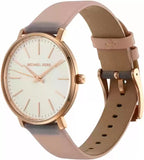  Shop Authentic Michael Kors Pyper Quartz White Dial Pink Leather Strap Watch For Women - MK2741 - Luxxuri