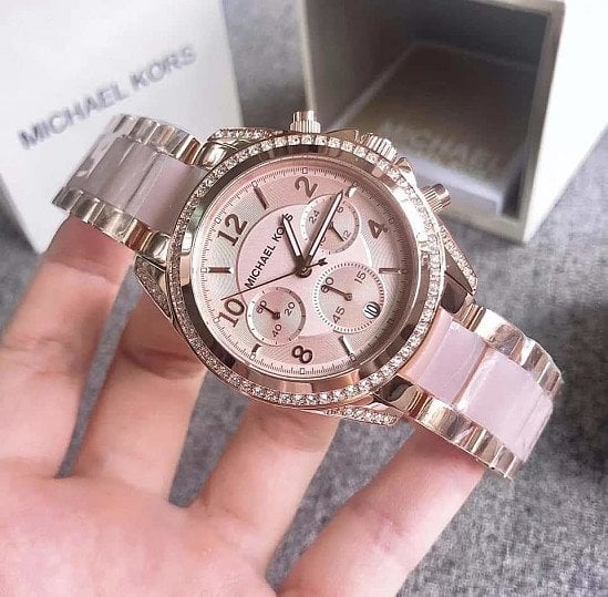  Shop Authentic Michael Kors Blair Rose Gold Dial Two Tone Steel Strap Watch for Women - MK6175 - Luxxuri