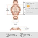  Shop Authentic Michael Kors Raquel Analog Rose Gold Dial Rose Gold Steel Strap Watch For Women - MK4688 - Luxxuri