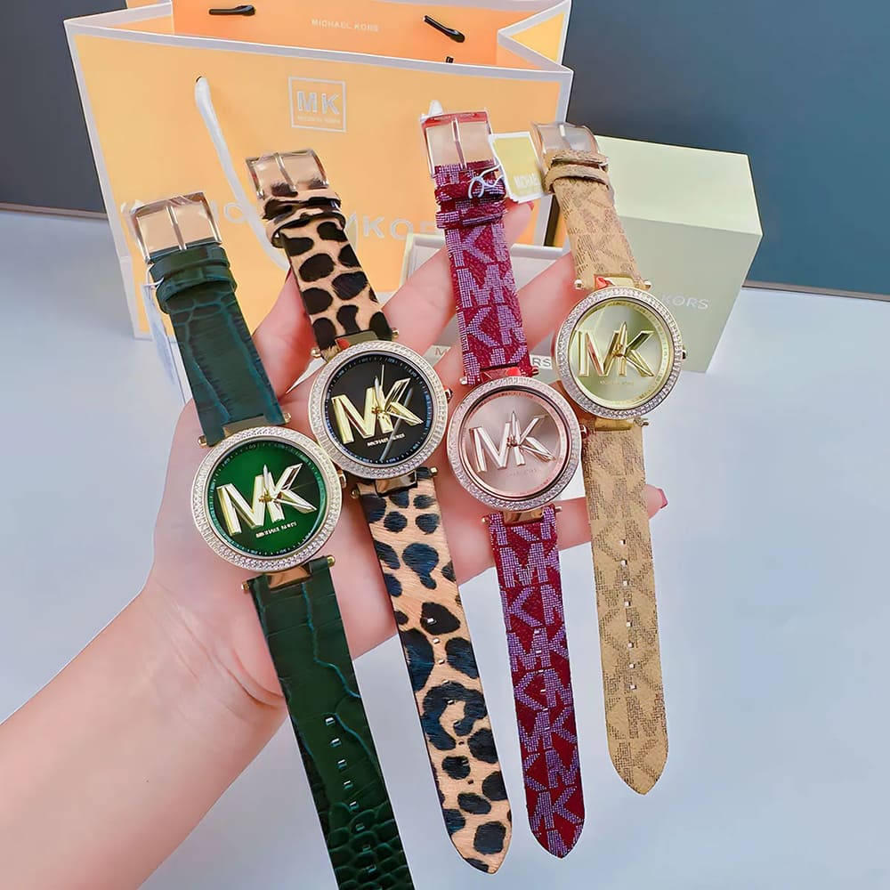  Shop Authentic Michael Kors Parker Black Dial Cheetah Print Brown Leather Strap Watch For Women - MK4723 - Luxxuri
