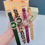  Shop Authentic Michael Kors Parker Black Dial Cheetah Print Brown Leather Strap Watch For Women - MK4723 - Luxxuri