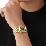  Shop Authentic Michael Kors Emery Pave Analog Green Dial Gold Steel Strap Watch for Women - MK4742 - Luxxuri