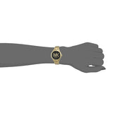  Shop Authentic Michael Kors Runway Quartz Black Dial Gold Steel Strap Watch For Women - MK6682 - Luxxuri