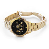  Shop Authentic Michael Kors Runway Quartz Black Dial Gold Steel Strap Watch For Women - MK6682 - Luxxuri