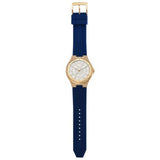 Shop Authentic Michael Kors Lennox Three Hand White Dial Blue Silicone Strap Watch For Women - MK7333 - Luxxuri