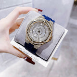  Shop Authentic Michael Kors Lennox Three Hand White Dial Blue Silicone Strap Watch For Women - MK7333 - Luxxuri