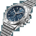  Shop Authentic Breitling Chronomat B01 42 Frecce Tricolori Blue Dial Silver Steel Strap Watch for Men - AB01344A1C1A1 - Luxxuri