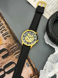  Shop Authentic Fossil Townsman Automatic Skeleton Black Dial Black Leather Strap Watch for Men - ME3210 - Luxxuri