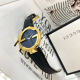  Shop Authentic Gucci G Interlocking Grammy Special Edition Black Dial Black Leather Strap Watch For Men - YA133212 - Luxxuri